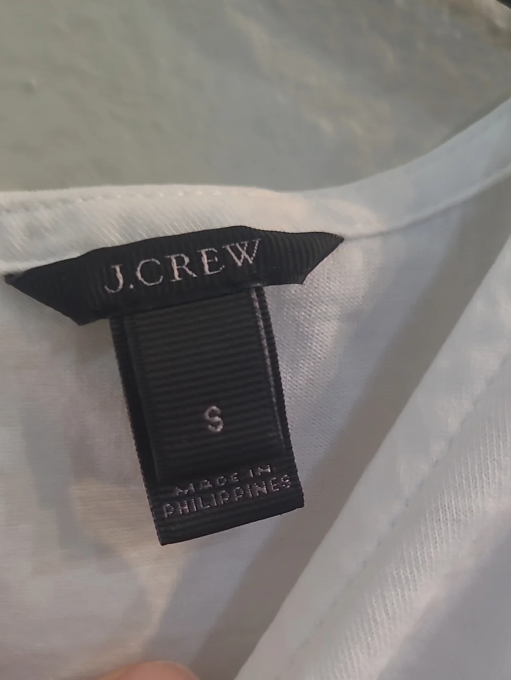 J. Crew White Ruffled Sleeveless Camisole Natural Materil Dressy Size S